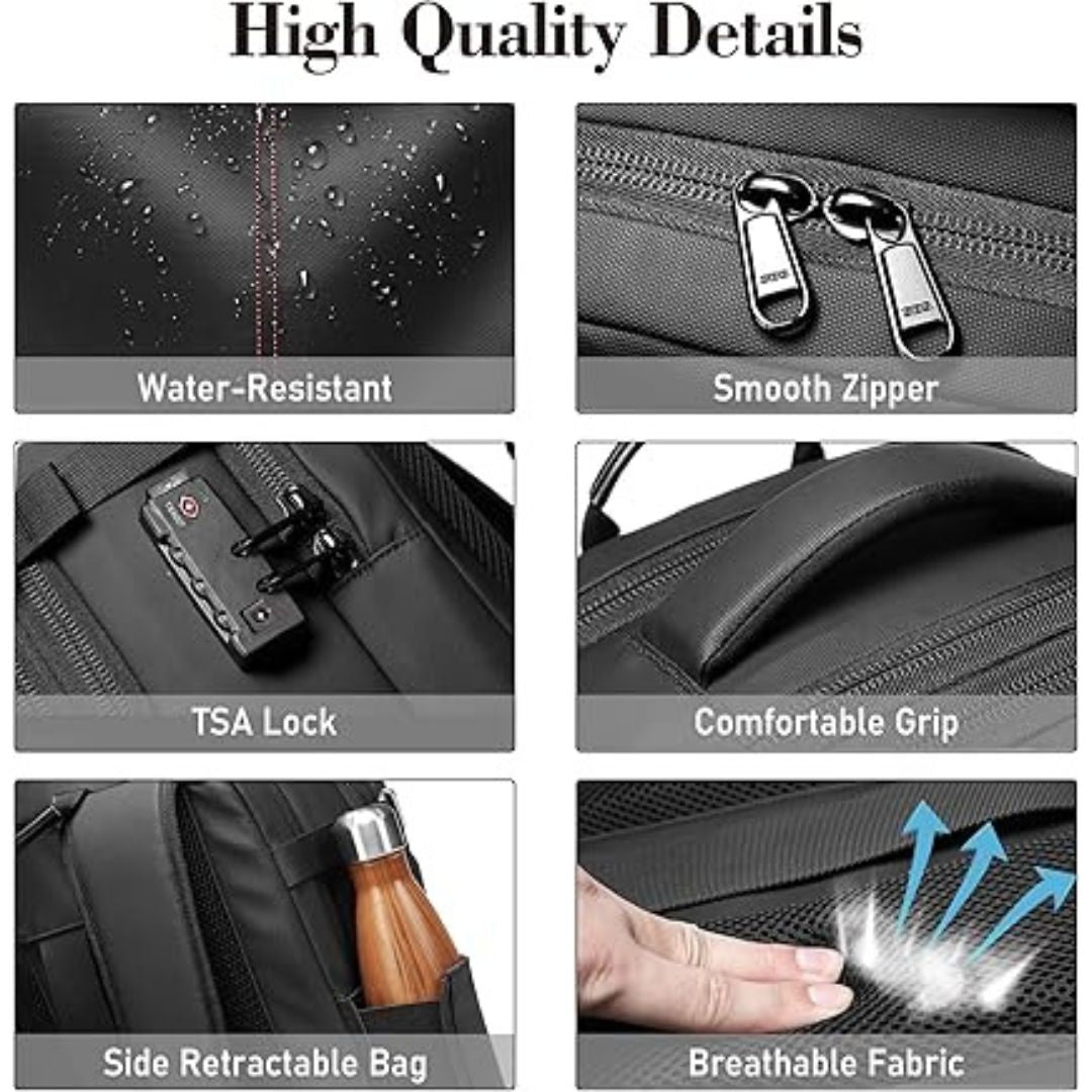 Travel Backpack with Expandable Compression Storage