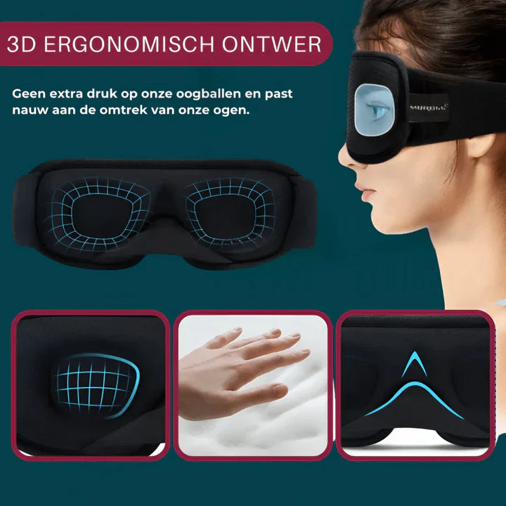 Sleep Mask for Travel with Ergonomic Fit