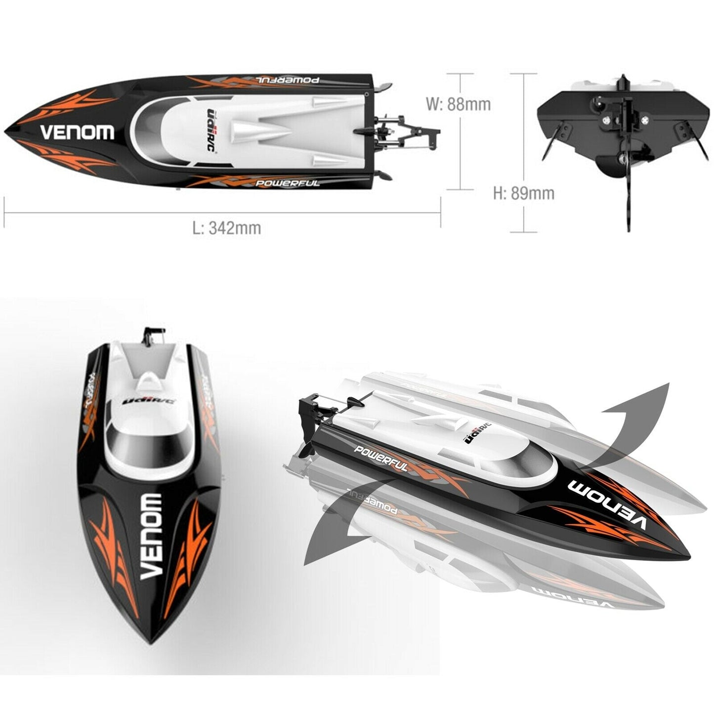 Remote Control Toy Boat for Fast Pond Racing