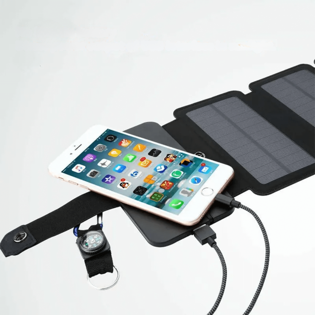 Solar Phone Charger for Hiking and Camping