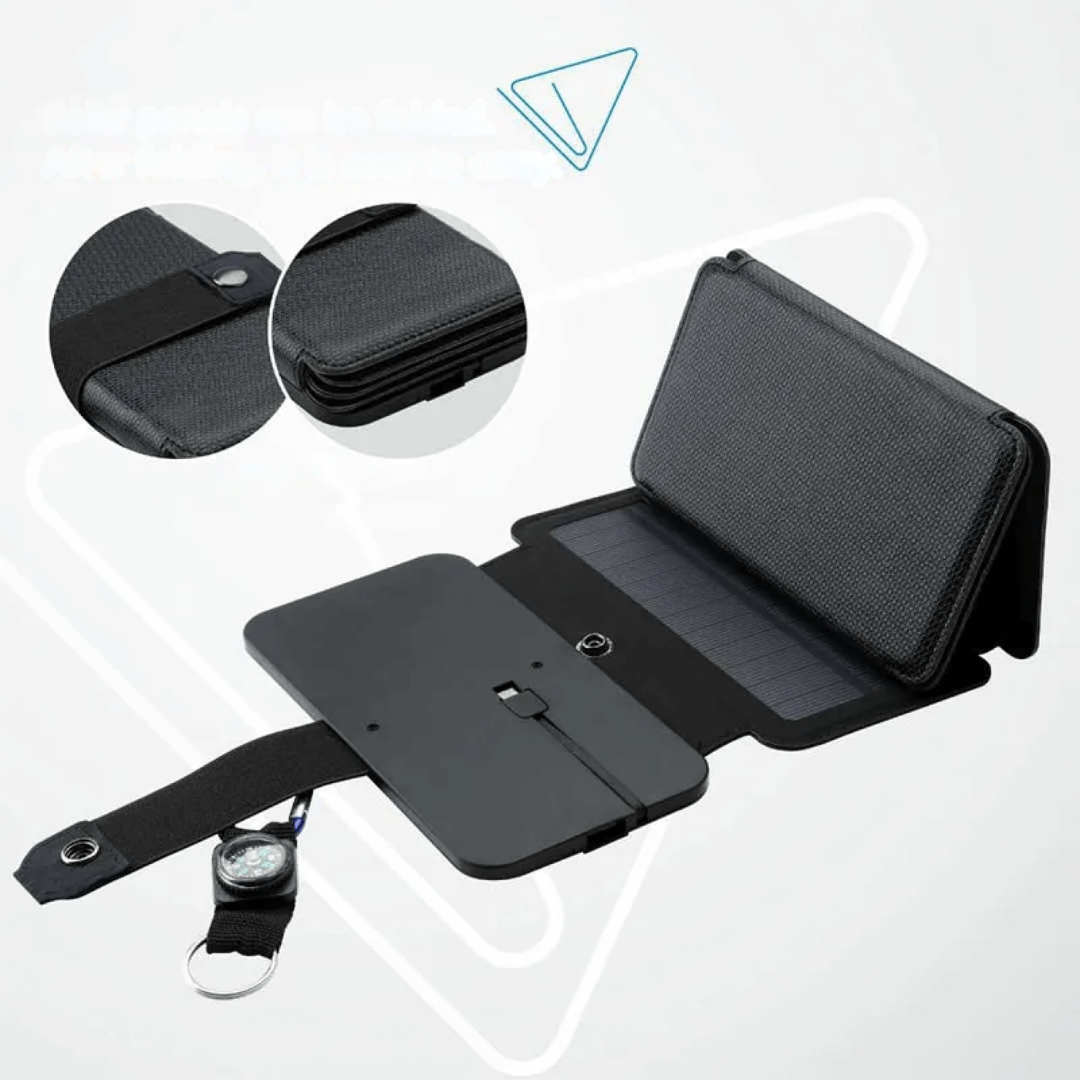 Solar Phone Charger for Hiking and Camping