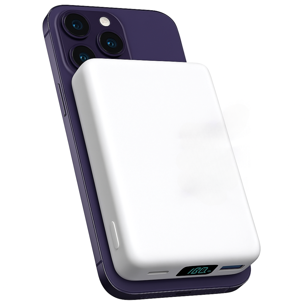 Wireless Charger Power Bank with Magnetic Design