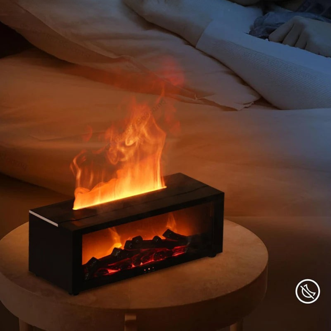 Air Humidifier with Flame Effect and Aroma Diffuser