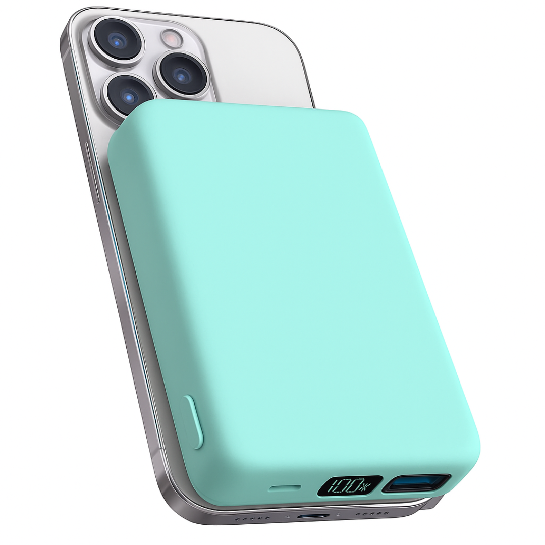 Wireless Charger Power Bank with Magnetic Design