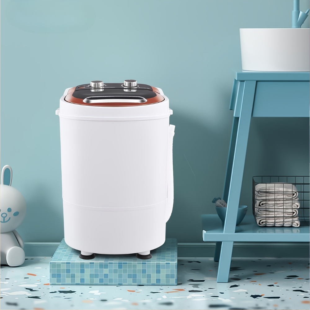 Washing Machine with Spin Dryer for Small Spaces