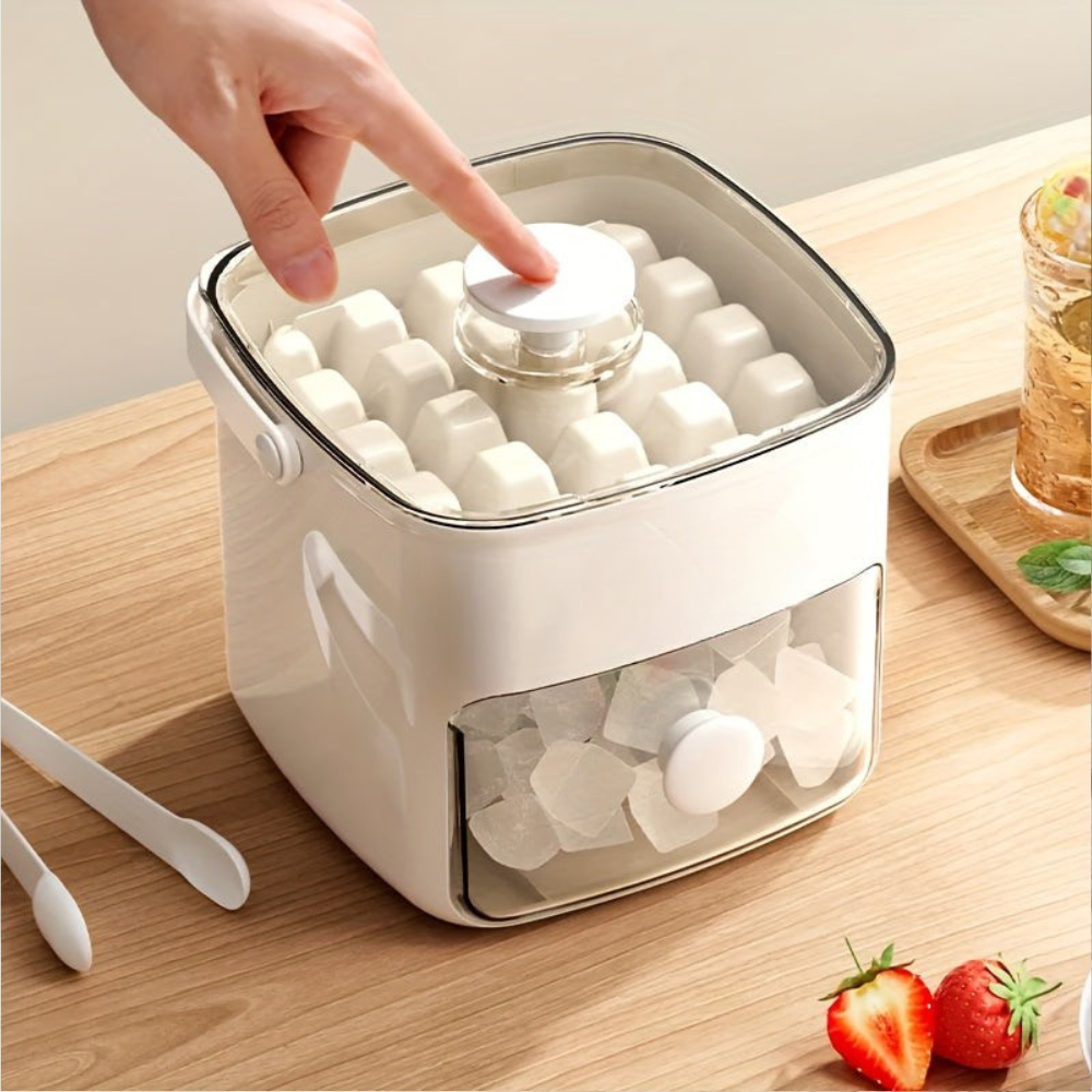 Ice Cube Tray with Large Storage Drawer