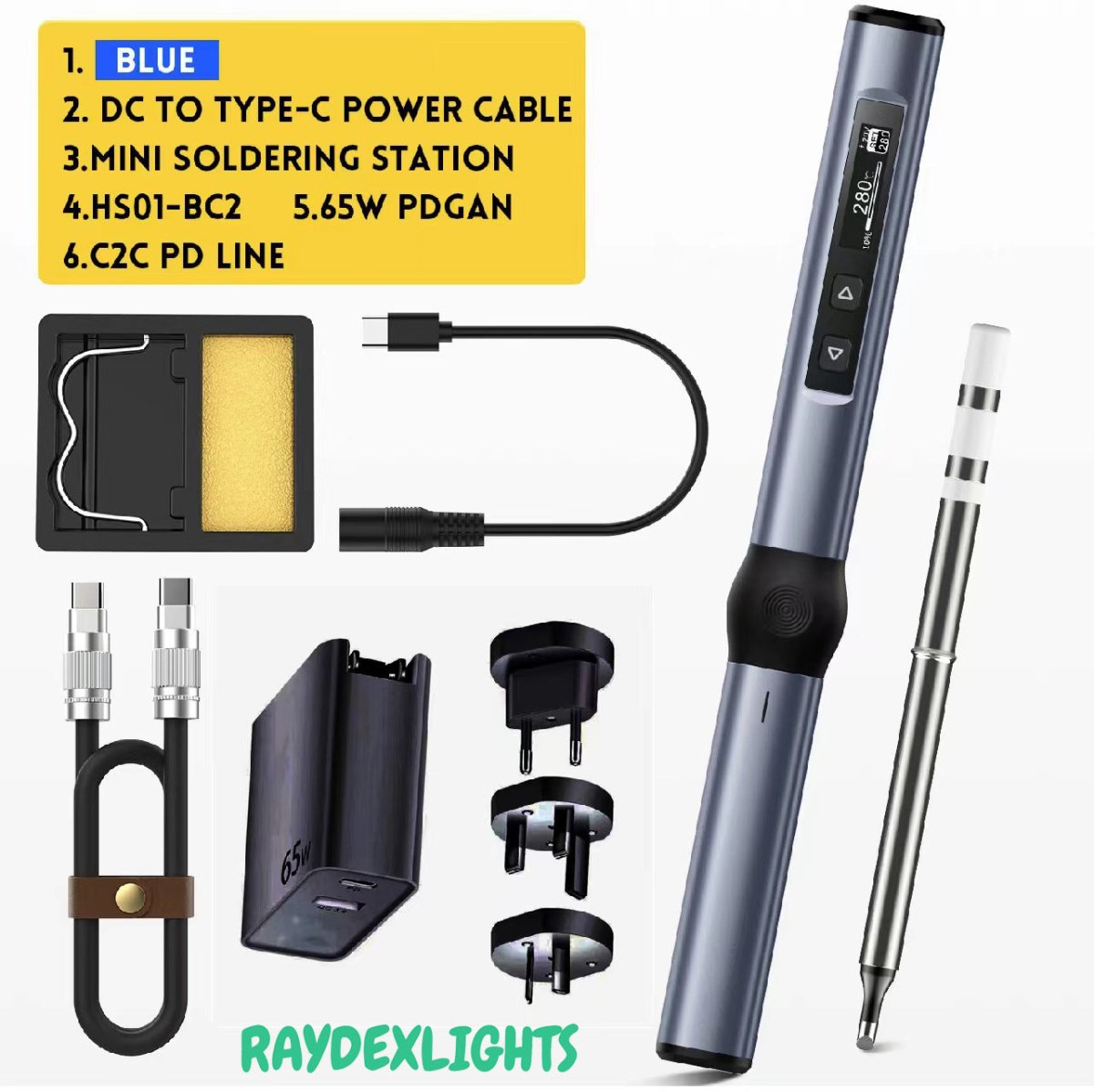 Raysdex RD01 Smart Digital Soldering Iron Kit
