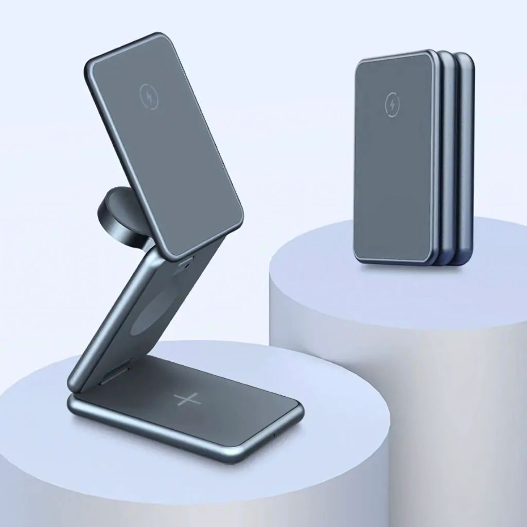 Wireless Charging Station Foldable for Travel Use