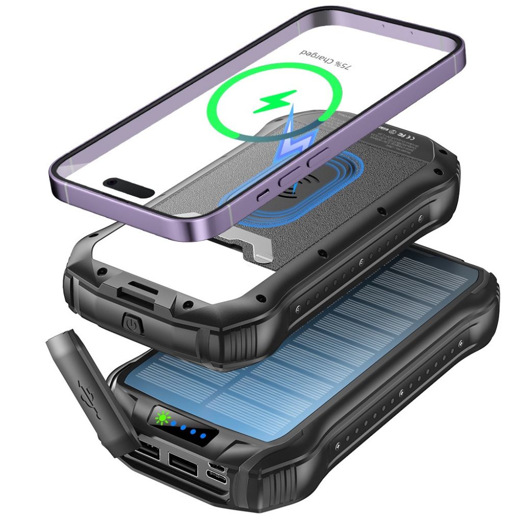 Power Bank Solar Fast Charging Outdoor Waterproof