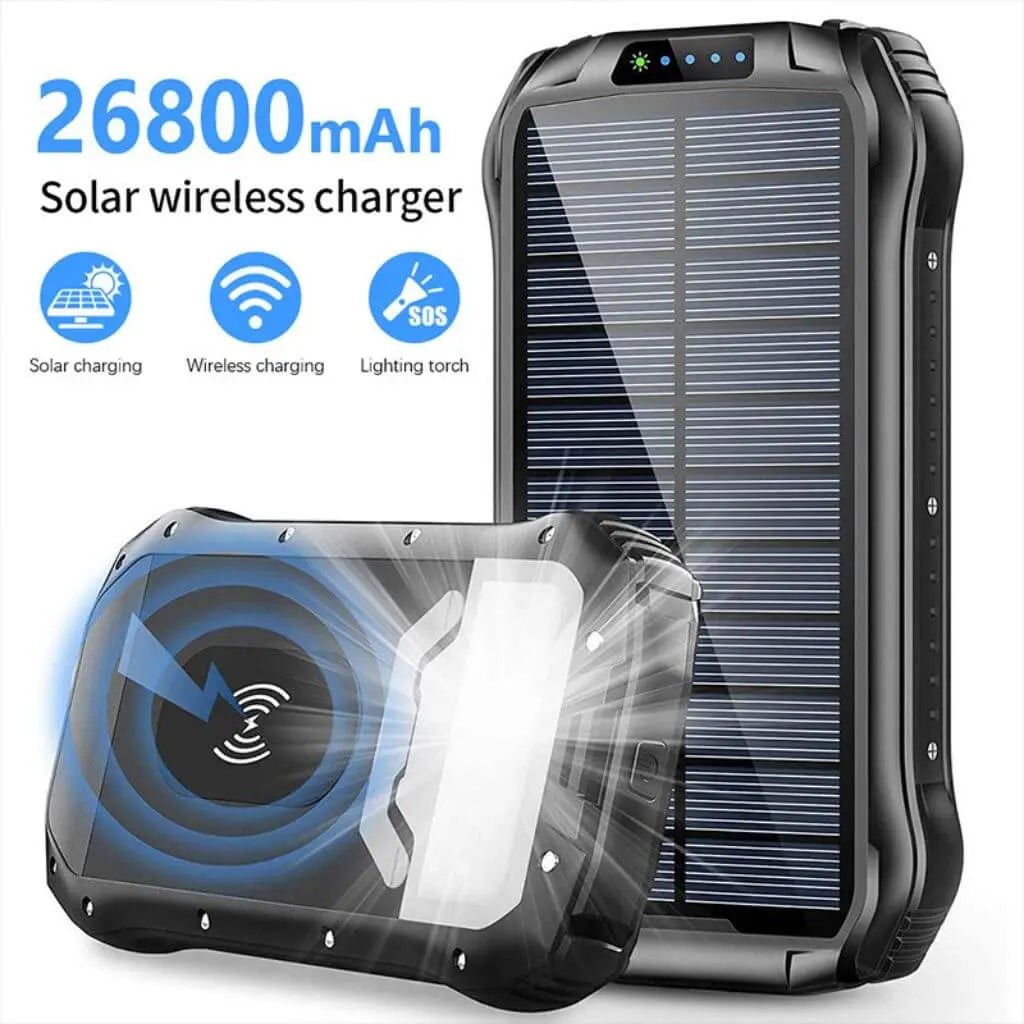 Power Bank Solar Fast Charging Outdoor Waterproof