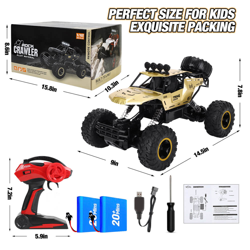 Remote Control Car with Off-Road Monster Wheels