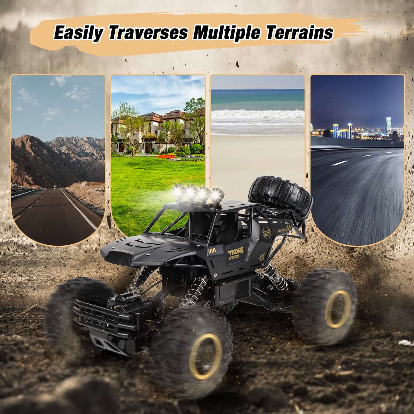 Remote Control Car with Off-Road Monster Wheels