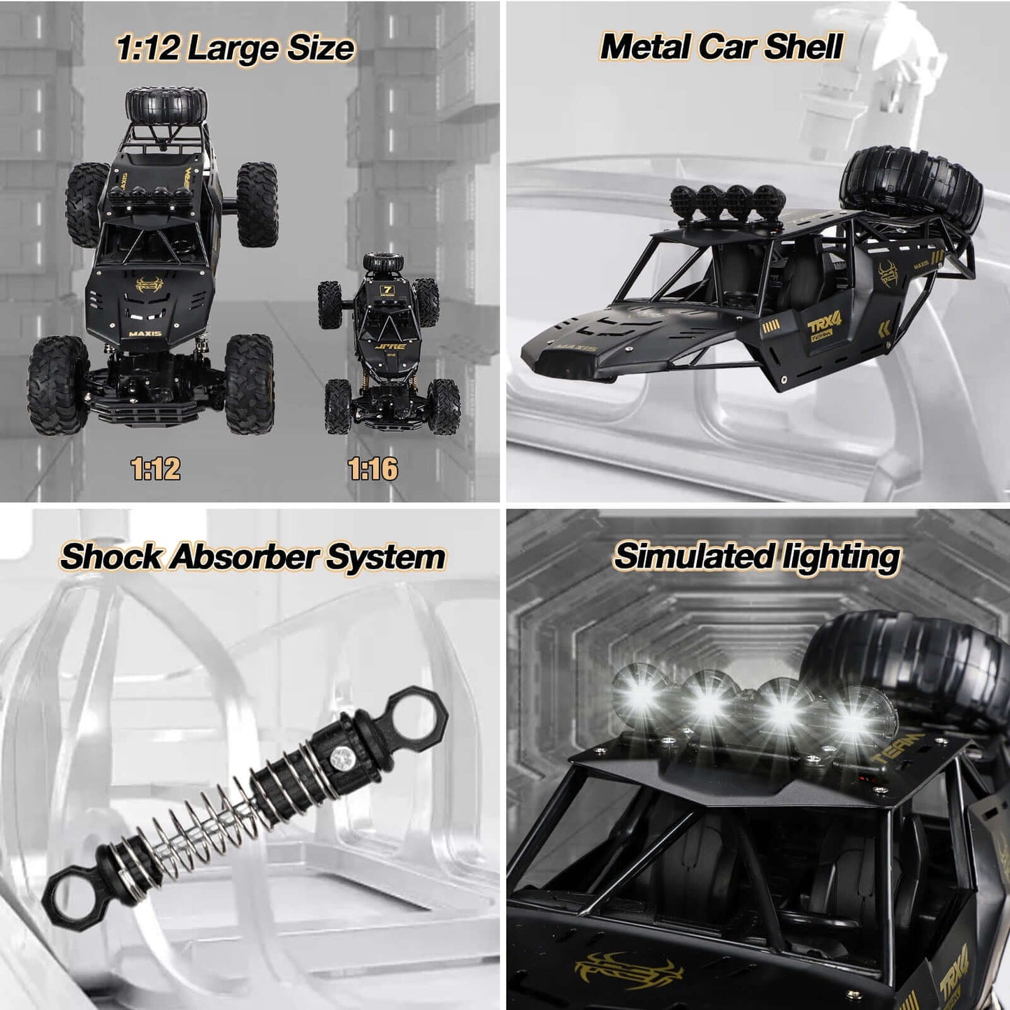 Remote Control Car with Off-Road Monster Wheels