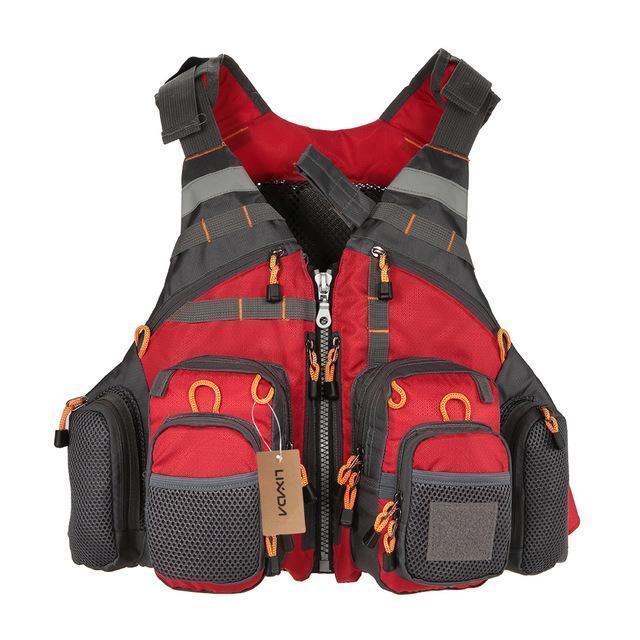 Fishing Life Vest with Multiple Storage Pockets