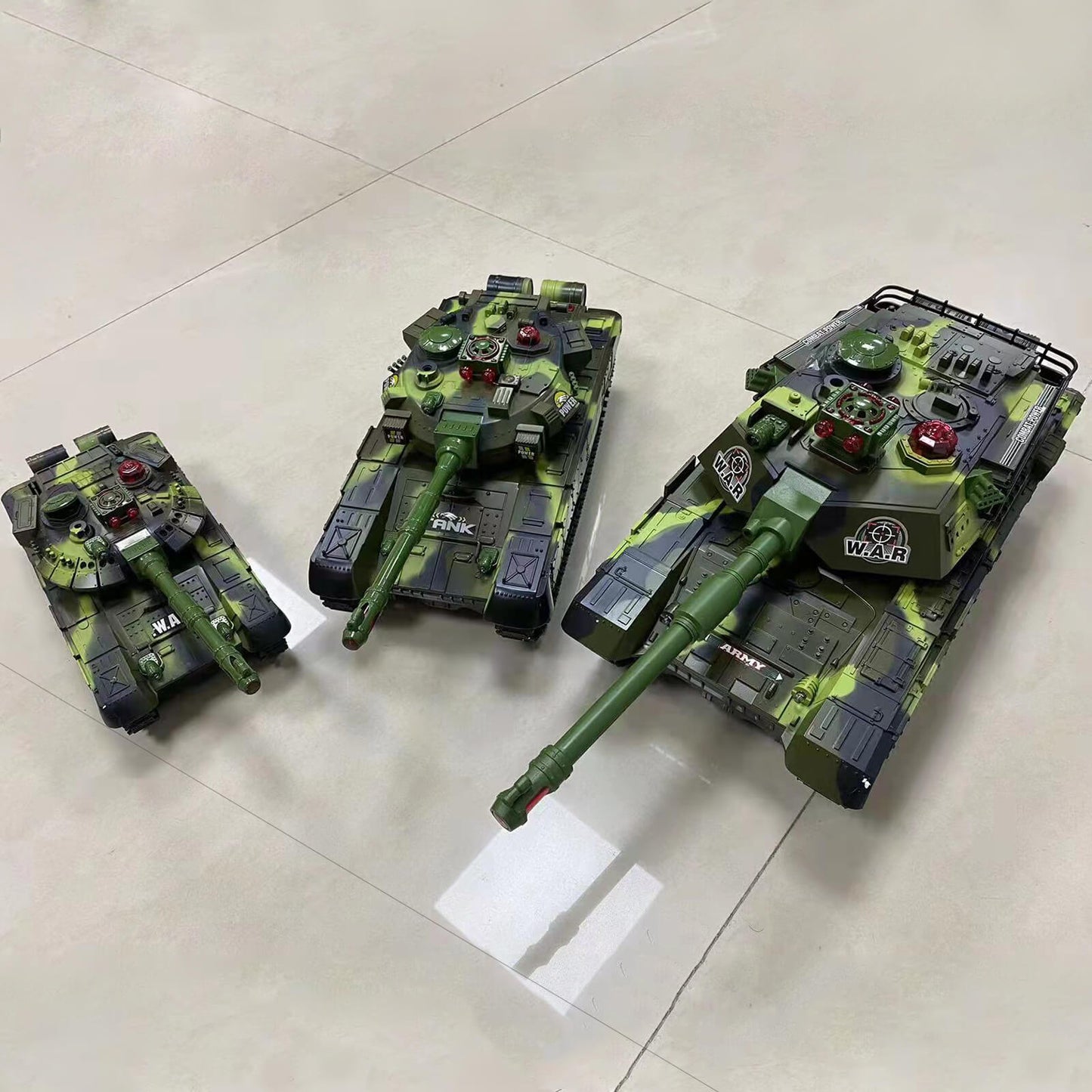 Remote Control Tank Toy with Lights and Sound