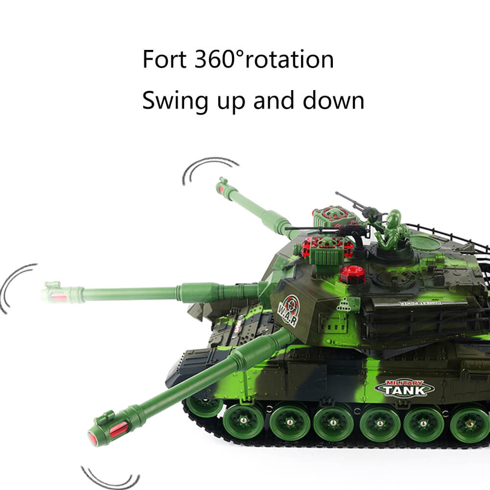 Remote Control Tank Toy with Lights and Sound