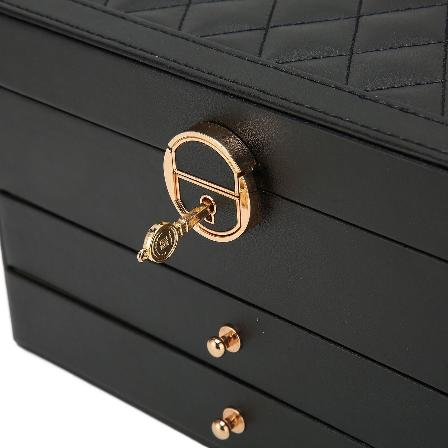 Jewelry Box Organizer Leather Multi-Layer Storage