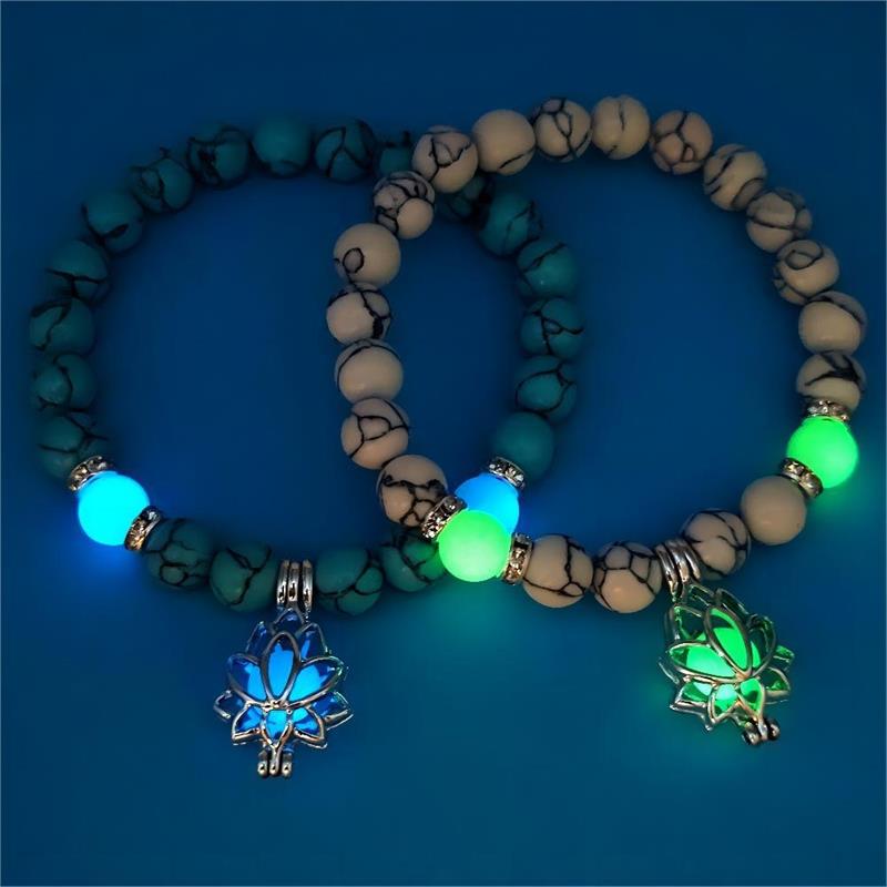Turquoise Luminous Bracelet -- (Starlight in the palm of one's hand)