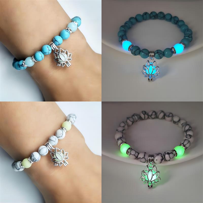 Turquoise Luminous Bracelet -- (Starlight in the palm of one's hand)