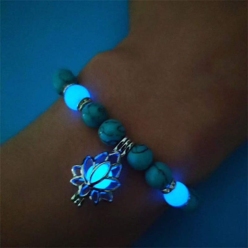 Turquoise Luminous Bracelet -- (Starlight in the palm of one's hand)