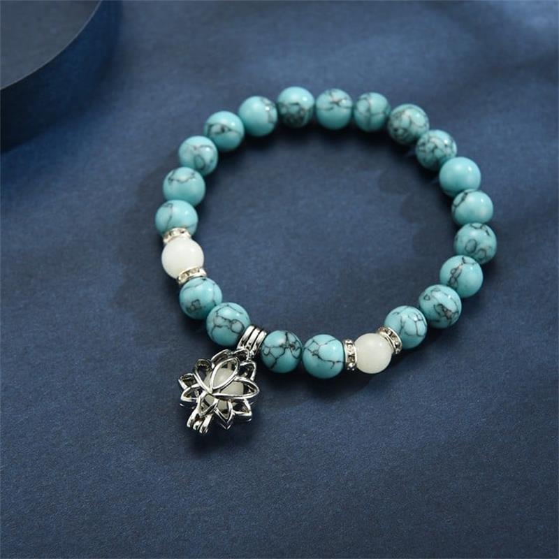 Turquoise Luminous Bracelet -- (Starlight in the palm of one's hand)