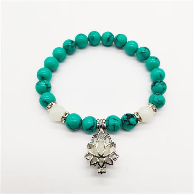 Turquoise Luminous Bracelet -- (Starlight in the palm of one's hand)