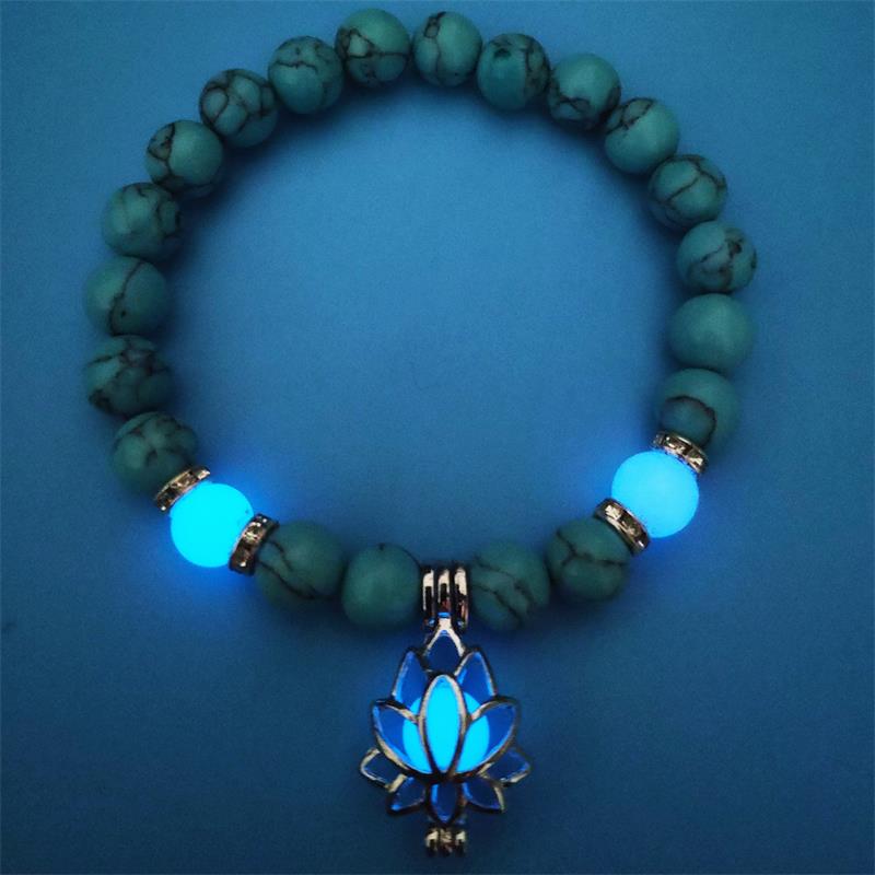 Turquoise Luminous Bracelet -- (Starlight in the palm of one's hand)