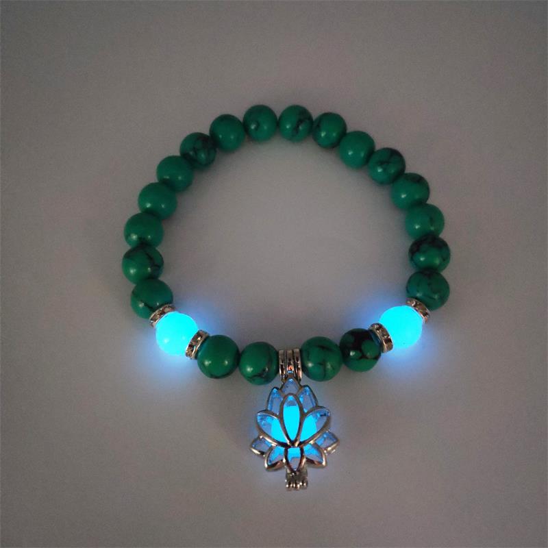Turquoise Luminous Bracelet -- (Starlight in the palm of one's hand)
