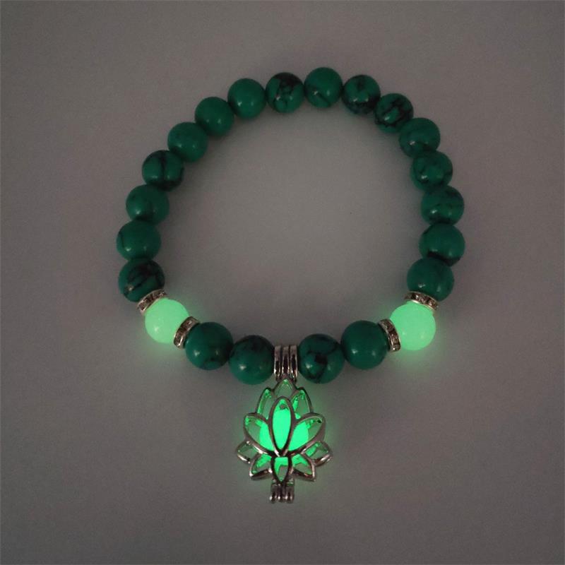 Turquoise Luminous Bracelet -- (Starlight in the palm of one's hand)