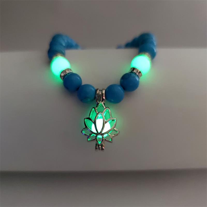 Turquoise Luminous Bracelet -- (Starlight in the palm of one's hand)