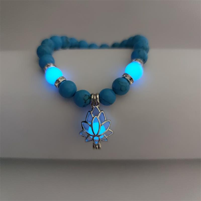 Turquoise Luminous Bracelet -- (Starlight in the palm of one's hand)