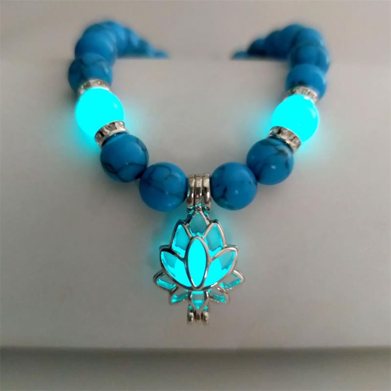 Turquoise Luminous Bracelet -- (Starlight in the palm of one's hand)