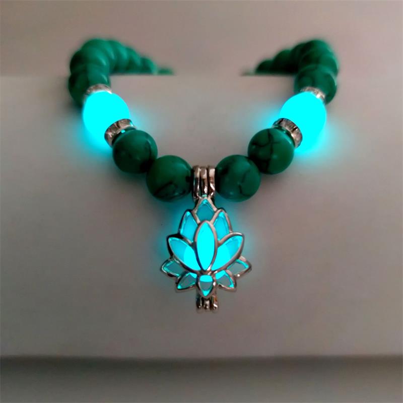 Turquoise Luminous Bracelet -- (Starlight in the palm of one's hand)