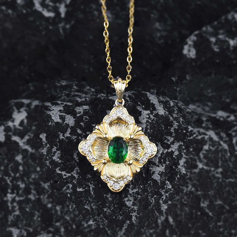 Italian Crafted Vintage Emerald Jewellery Set