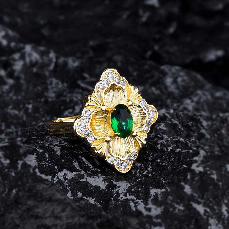 Italian Crafted Vintage Emerald Jewellery Set