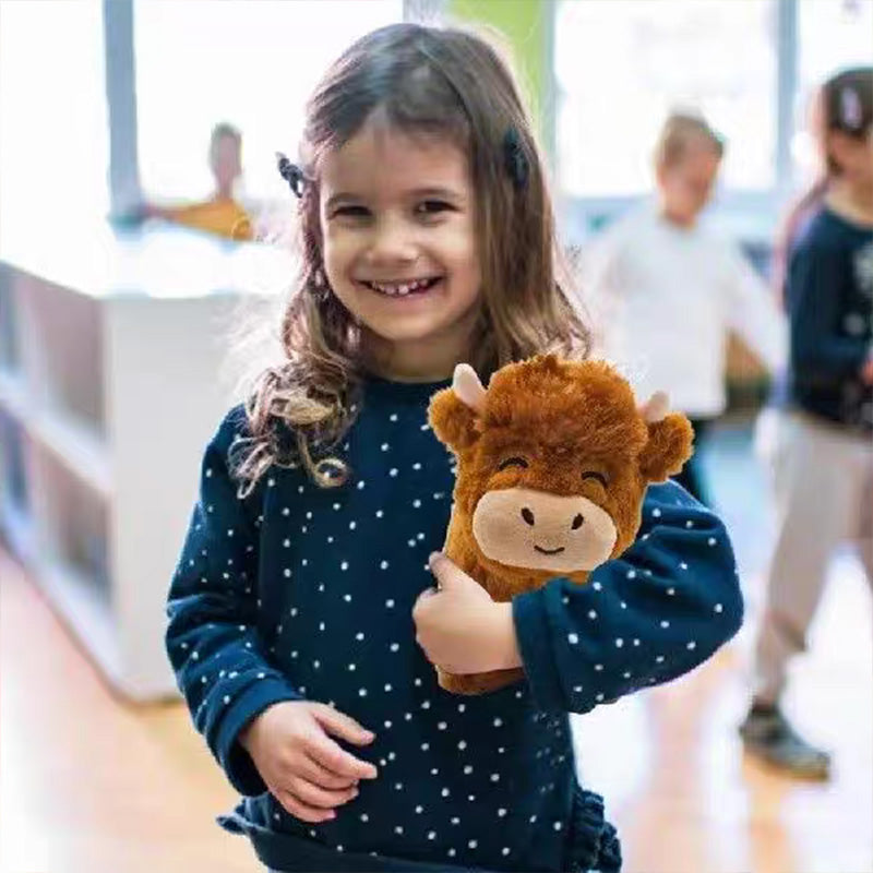 Plush Toy Cow with Soft Fur Finish
