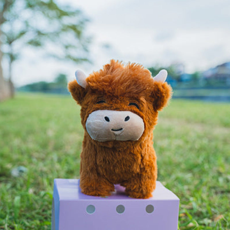 Plush Toy Cow with Soft Fur Finish