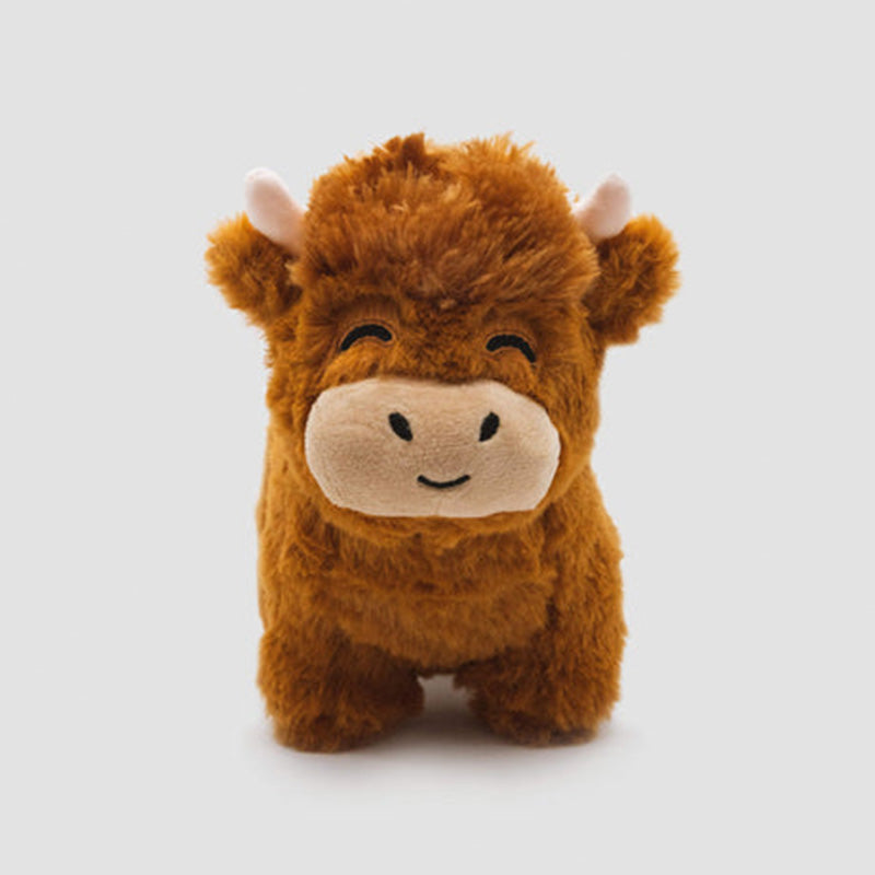 Plush Toy Cow with Soft Fur Finish
