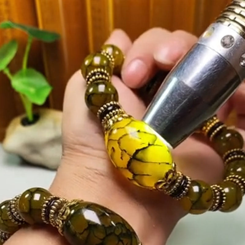 Vintage Classic Textured Glaze Beaded Bracelet