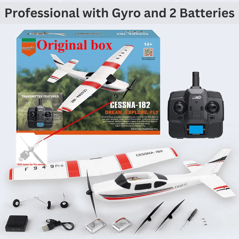 Remote Control Toy Plane with Stabilised Flight