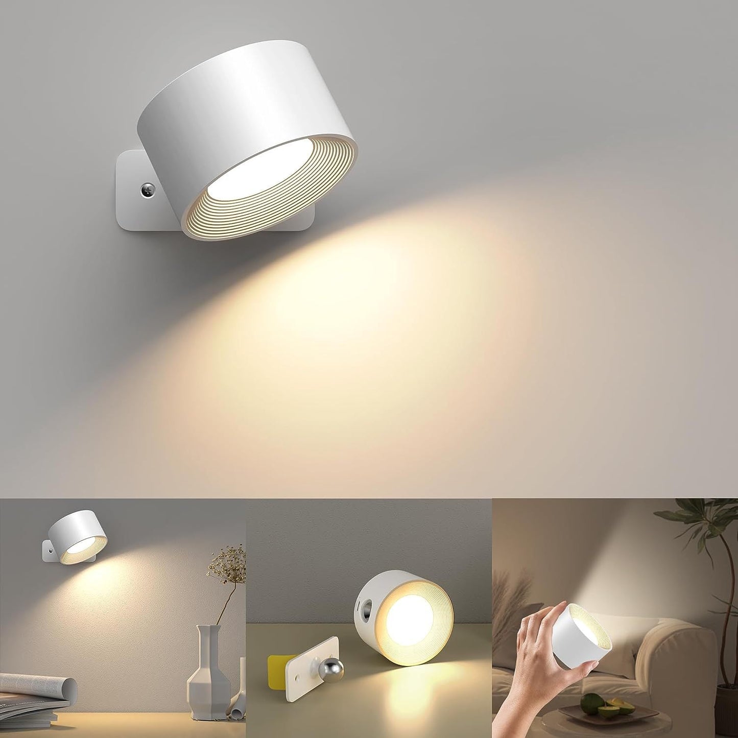 LED Wall Light with Remote and Dimmable Settings