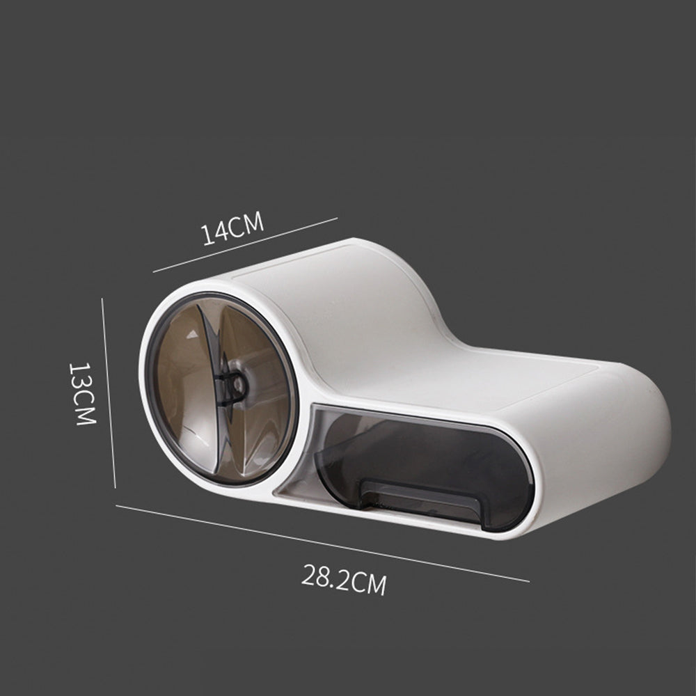 Toilet Roll Holder with Waterproof Wall Shelf