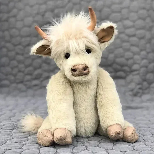 Highland Cow Ornament with Floral Headpiece