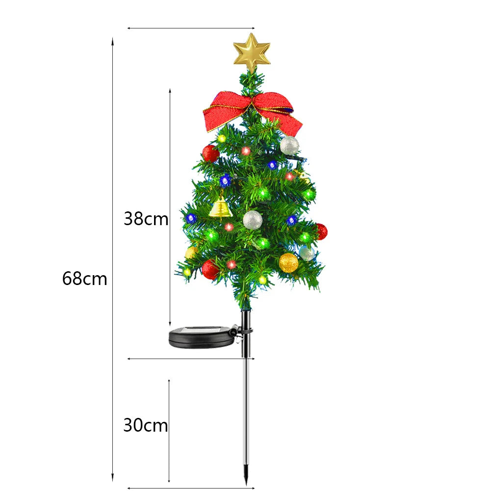 Solcellsdriven julgran