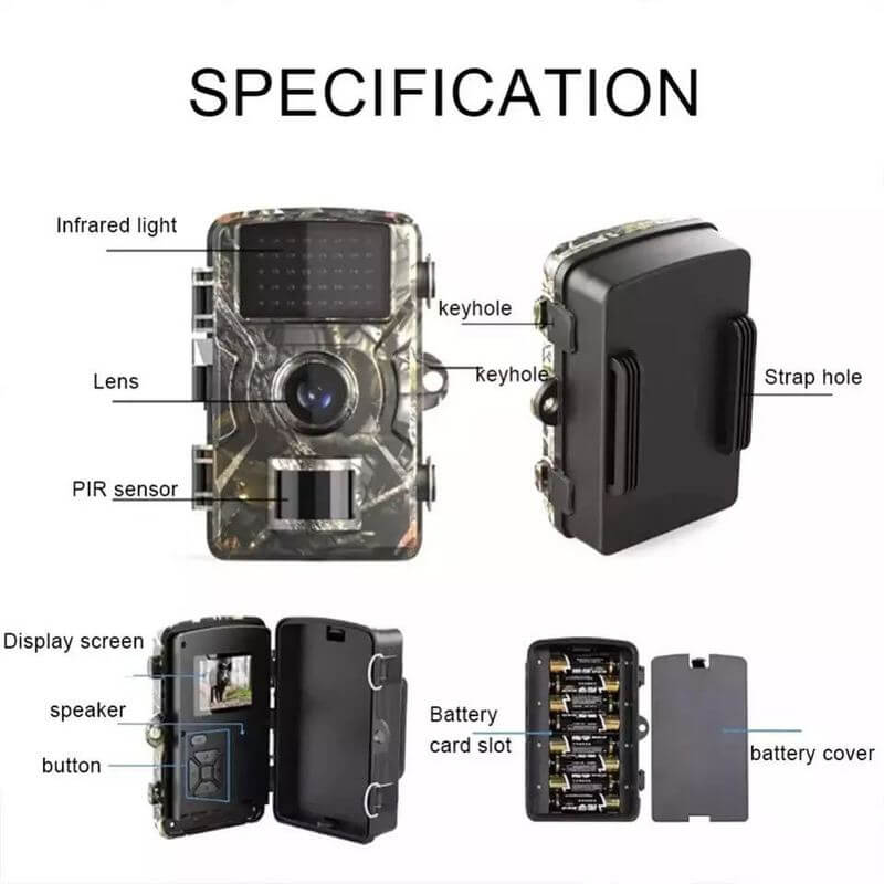 Wildlife Camera Outdoor Night Vision Trail Cam
