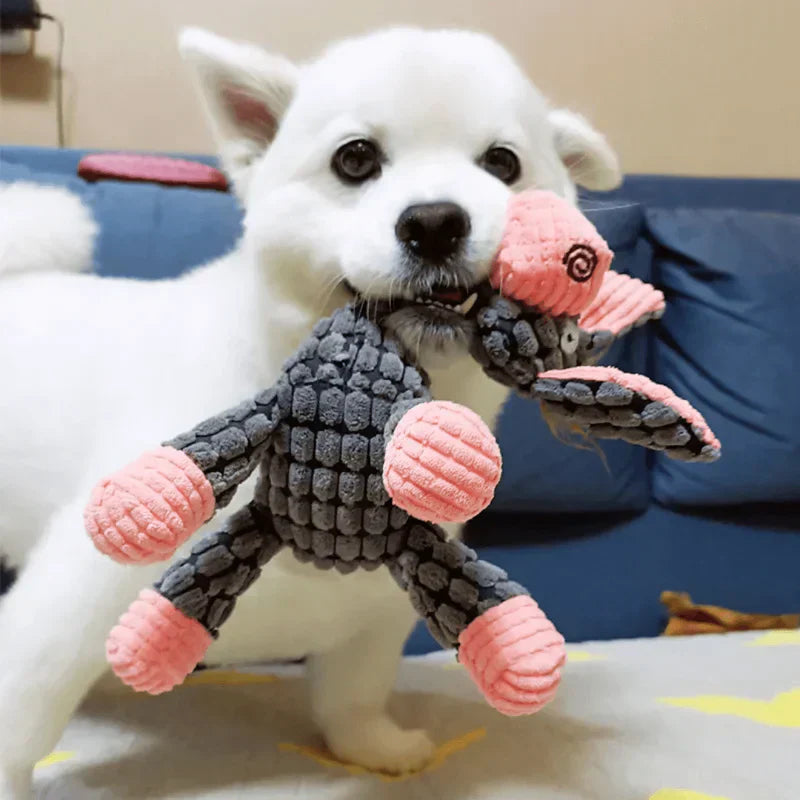 Dog Toy Plush Chew Set for Aggressive Play