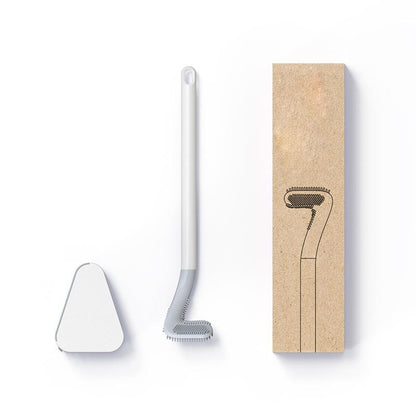 Toilet Brush with Silicone Head and Holder