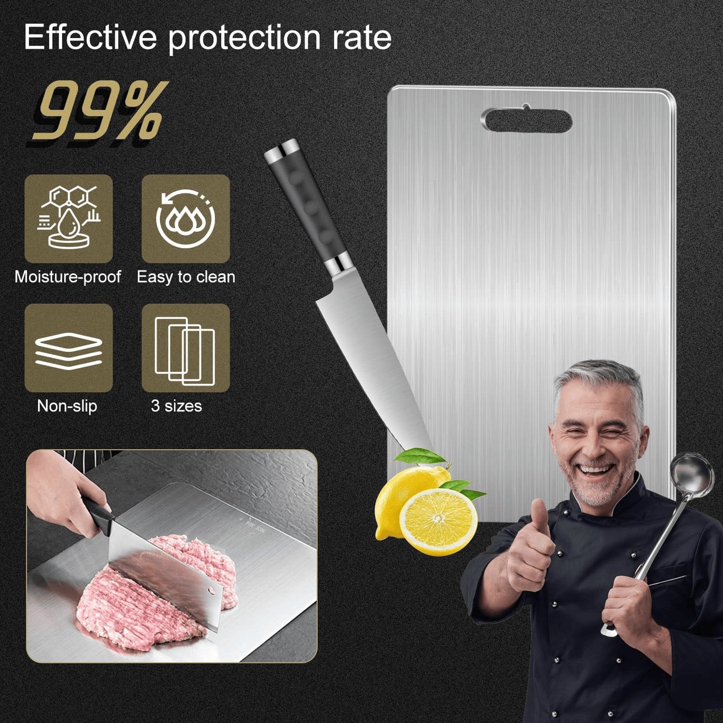 TitanBoards - 100% Pure Titanium Cutting Board