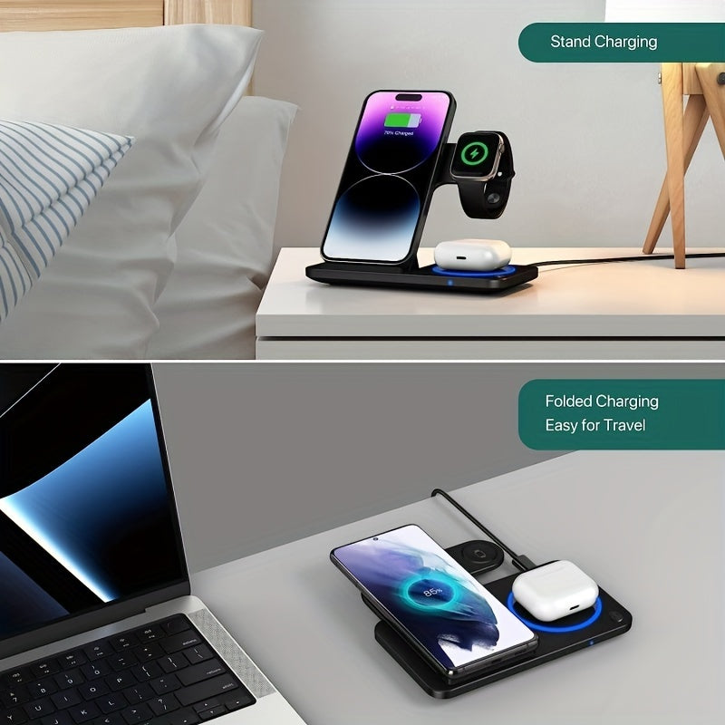 Wireless Charging Dock for Phone Watch Earbuds