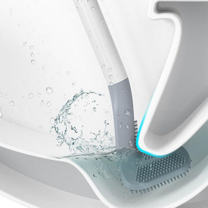 Toilet Brush with Silicone Head and Holder